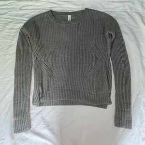 Aeropostale Ribbed Grey Sweater